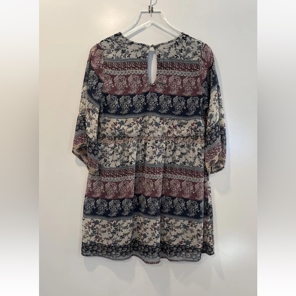 C Wonder Floral Print Shift Dress Boho Peasant Womens Size Medium (699) - Picture 6 of 9